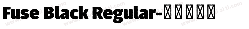 Fuse Black Regular字体转换